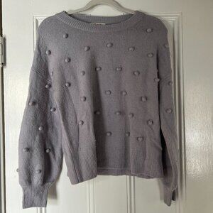 Madewell Brockton Bobble Sweater - Lavender Pom Pom